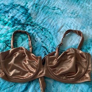 Monday Swimwear CLOVELLY TOP - BRONZE SHINY JERSEY